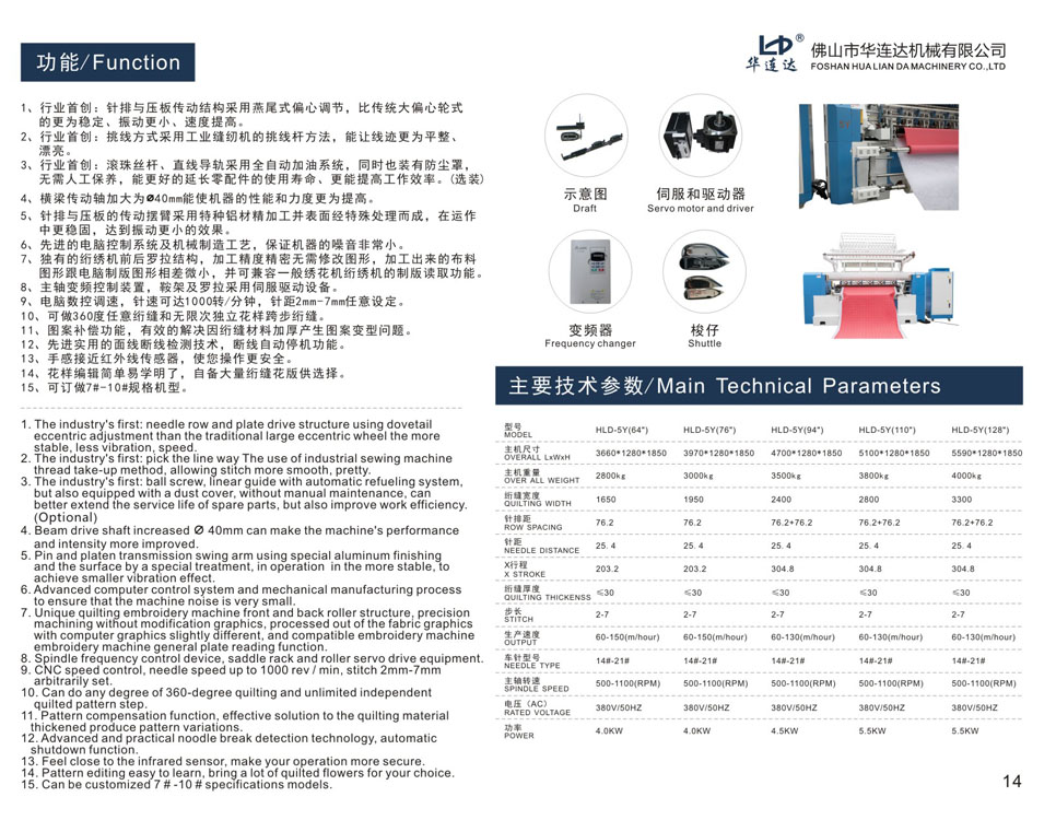 HLD-5Y電腦有梭多針絎縫機(jī)（新品）(圖1)